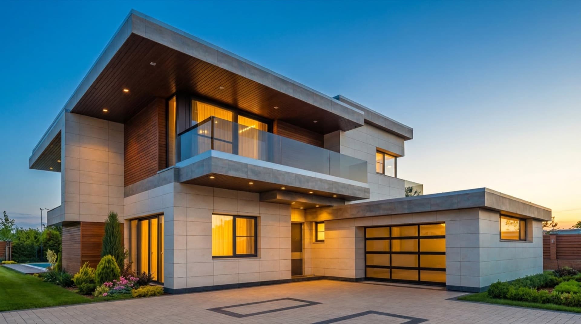 Miami residence at golden hour
